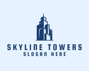 Building Tower Skyscraper logo design