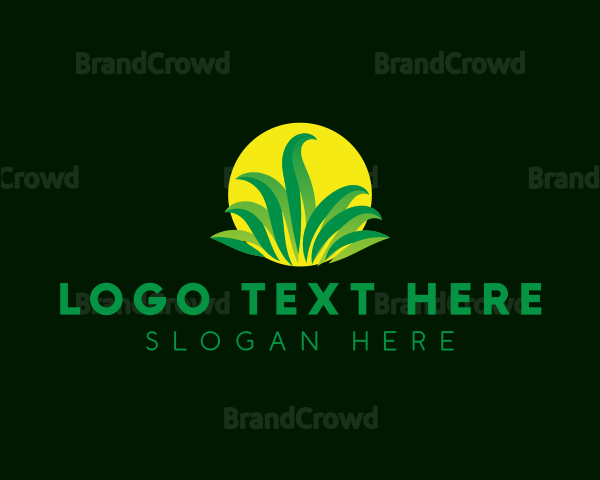 Grass Lawn Gardening Logo