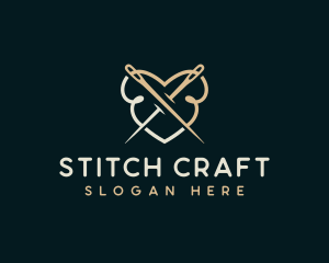 Needle Quilting Craft logo design