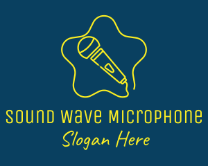 Microphone - Star Karaoke Microphone logo design