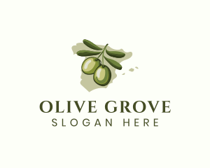 Spanish Olive Fruit logo design