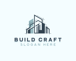 Building Blueprint Architecture logo design