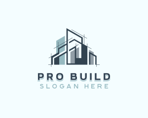 Building Blueprint Architecture logo design