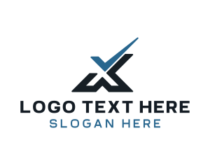 Approve - Tech Check X logo design