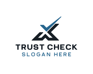 Verification - Tech Check X logo design