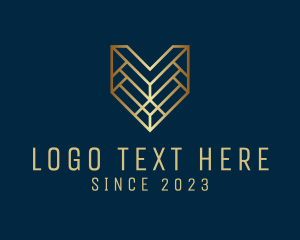High End - Modern Elegant Letter V logo design