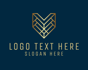 Modern Elegant Letter V Logo