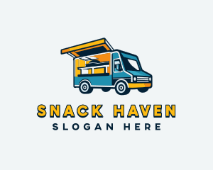 Food Truck Vehicle logo design