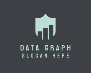 Marketing Graph Shield logo design