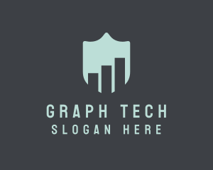 Graph - Marketing Graph Shield logo design