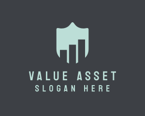 Asset - Marketing Graph Shield logo design