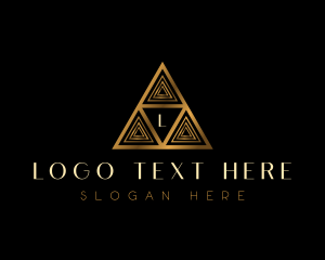 Luxury - Luxury Triangle Pyramid logo design