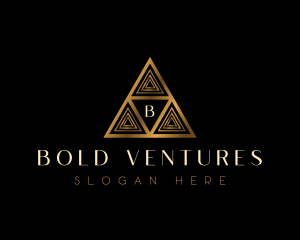 Luxury Triangle Pyramid logo design