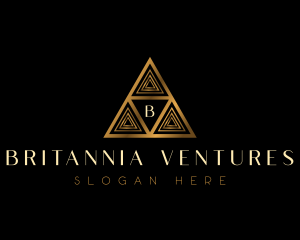 Luxury Triangle Pyramid logo design