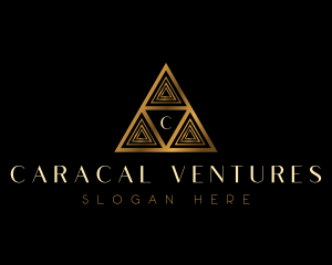 Luxury Triangle Pyramid logo design