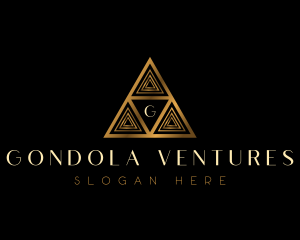 Luxury Triangle Pyramid logo design