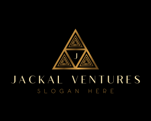 Luxury Triangle Pyramid logo design