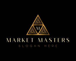 Luxury Triangle Pyramid logo design