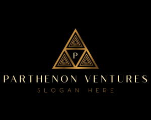 Luxury Triangle Pyramid logo design