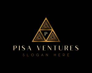 Luxury Triangle Pyramid logo design