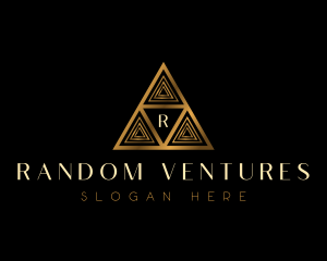 Luxury Triangle Pyramid logo design