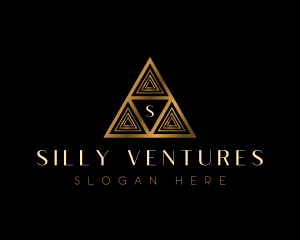 Luxury Triangle Pyramid logo design