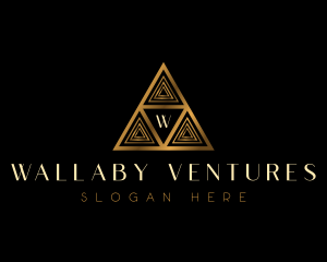 Luxury Triangle Pyramid logo design