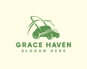 Gardening Lawn Mower Logo