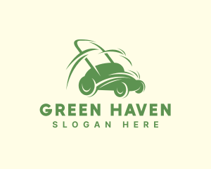Bush - Gardening Lawn Mower logo design