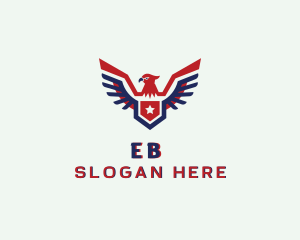 Veteran - Patriotic Eagle Wings logo design