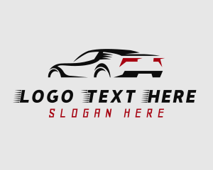 Supercar - Auto Vehicle Race logo design