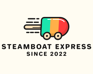 Popsicle Express Delivery  logo design