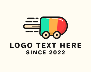 Ice Cream - Popsicle Express Delivery logo design