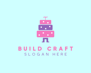 Antenna Building Cake logo design