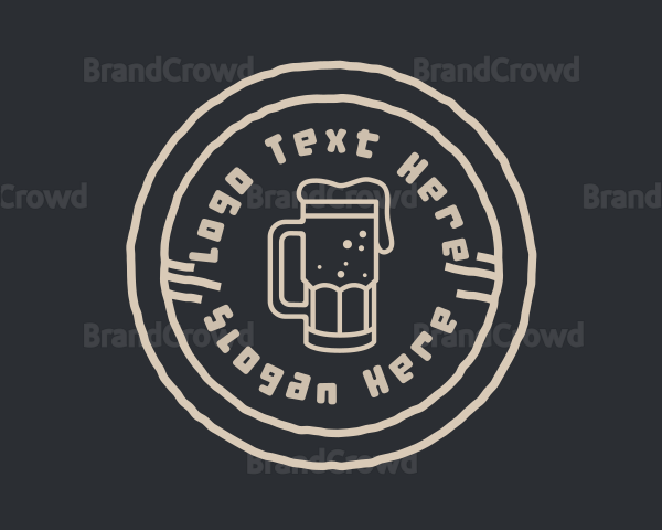 Beer Brewery Emblem Logo