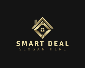 Deal - Handshake House Deal logo design