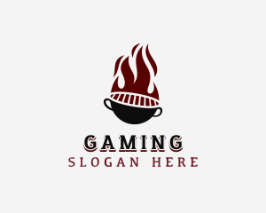 Hot Flaming Grilling Logo