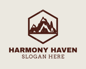 Outdoor Mountain Hiking Logo