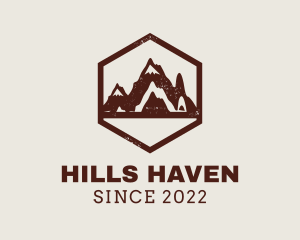 Outdoor Mountain Hiking logo design