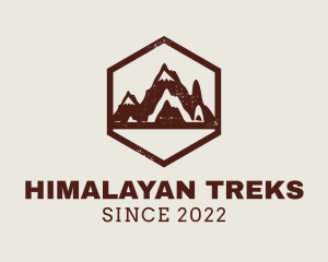 Outdoor Mountain Hiking logo design