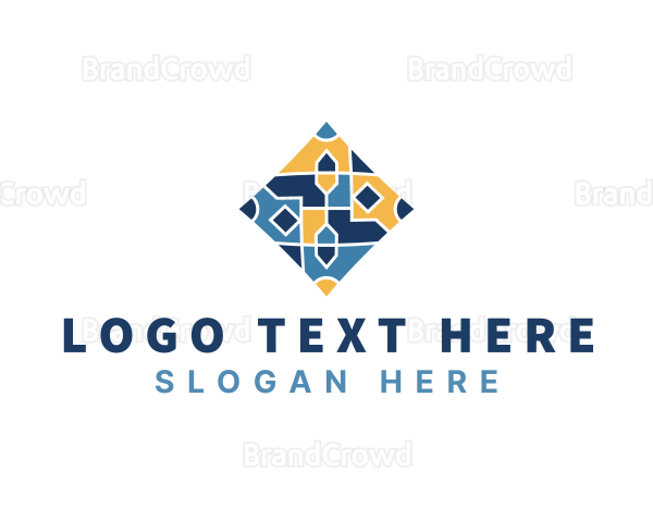 Tile Flooring Pattern Logo