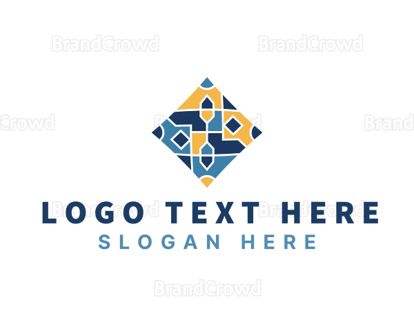 Tile Flooring Pattern Logo