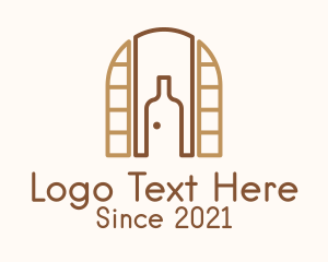 Lounge - Brown Bottle Door logo design