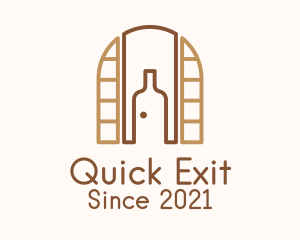 Exit - Brown Bottle Door logo design