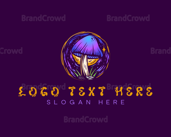 Mystical Magic Mushroom Logo