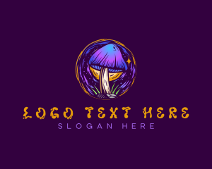 Shroom - Mystical Magic Mushroom logo design