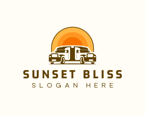 Sunset - Sunset Logistic Truck logo design
