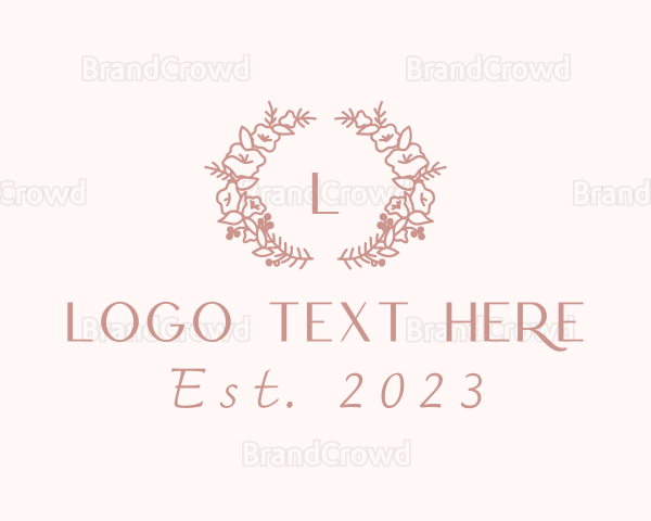 Floral Garden Wedding Logo