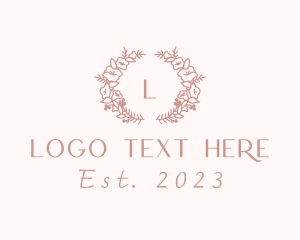 Lifestyle Blogger - Floral Garden Wedding logo design