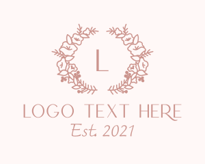 Wedding - Floral Wedding Lettermark logo design